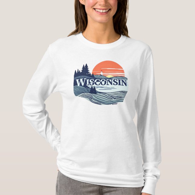Wisconsin USA T-Shirt (Vorderseite)
