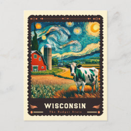 Wisconsin | Vincent Van Gogh Inspiriert Postkarte