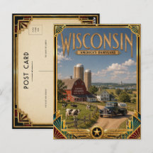 Wisconsin Vintage Art Deco Golden Age