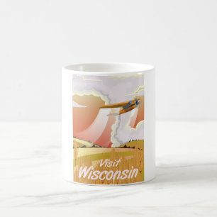 Wisconsin Vintage-Reiseposter Kaffeetasse