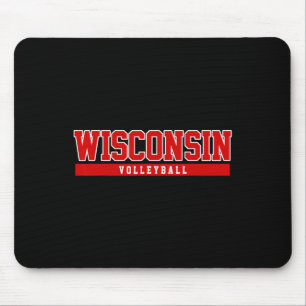 Wisconsin Volleyball zur Unterstützung der Univers Mousepad