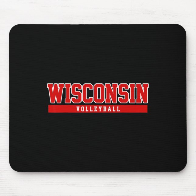 Wisconsin Volleyball zur Unterstützung der Univers Mousepad (Vorne)