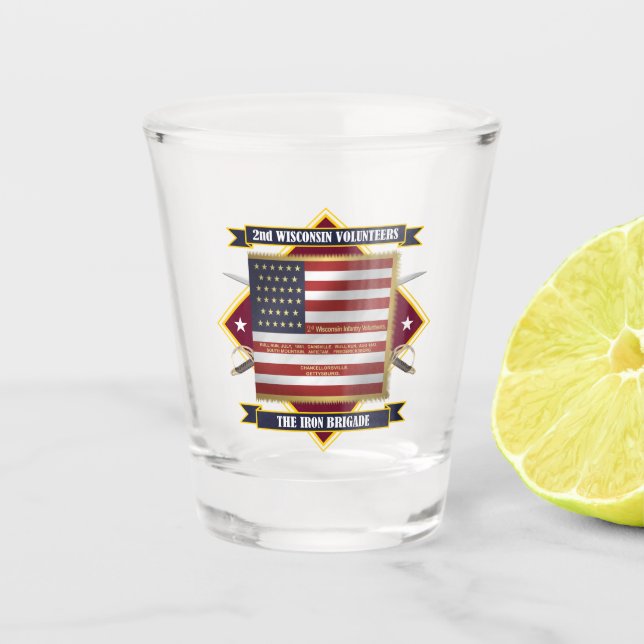 Wisconsin Volunteer Infanterie Schnapsglas (Vorderseite)