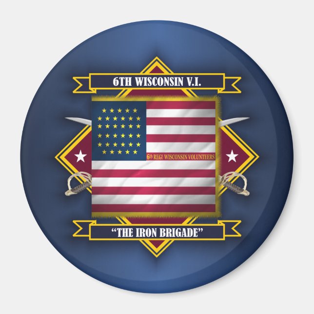 Wisconsin Volunteer Infantry Magnet (Vorne)
