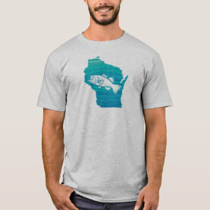 Wisconsin Wave Fishing T-Shirt