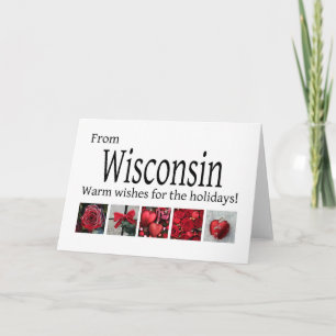 Wisconsin Weihnachtskarte, Staat spezifisch Feiertagskarte