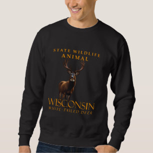 Wisconsin Wildtier im Gebiet Der weiße Schwanz Sweatshirt