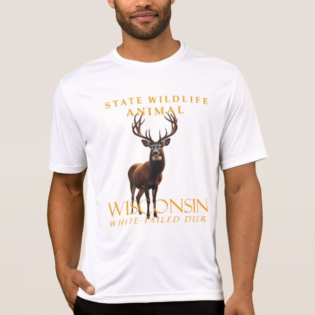 Wisconsin Wildtier im Gebiet Der weiße Schwanz T-Shirt (Vorderseite)