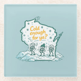 Wisconsin Winter - Kalt genug für dich? Glasuntersetzer