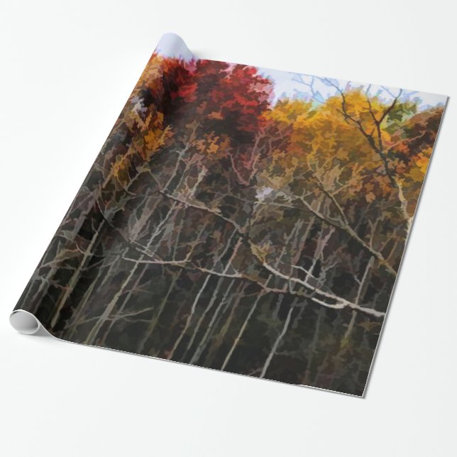 Wisconsin Woods In Fall Geschenkpapier (Ungerollt)