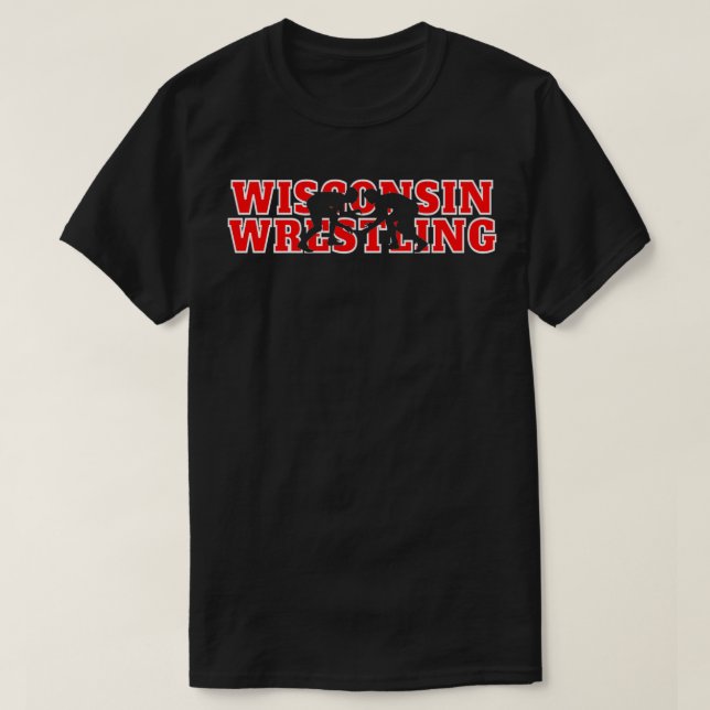 Wisconsin Wrestling Team Wrestler Coach Badger Sta T-Shirt (Design vorne)