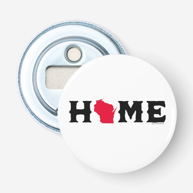 Wisconsin Zuhause Flaschenöffner (Vorderseite)