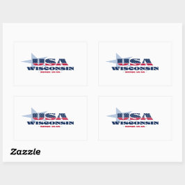 Wisconsin Zuhause Staat Sticker