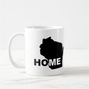 Wisconsin Zuhause Weg Von State Becher oder Reiseb Kaffeetasse
