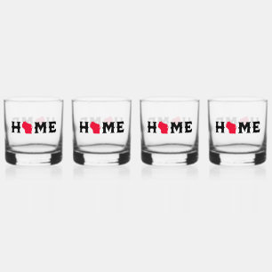 Wisconsin Zuhause Whiskyglas