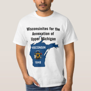 Wisconsinites für die Annexion von oberem Michiga T-Shirt