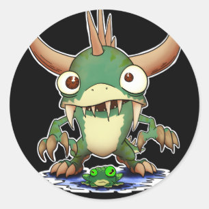 Wisconsins legendäres Hodag von Rhinelander Runder Aufkleber