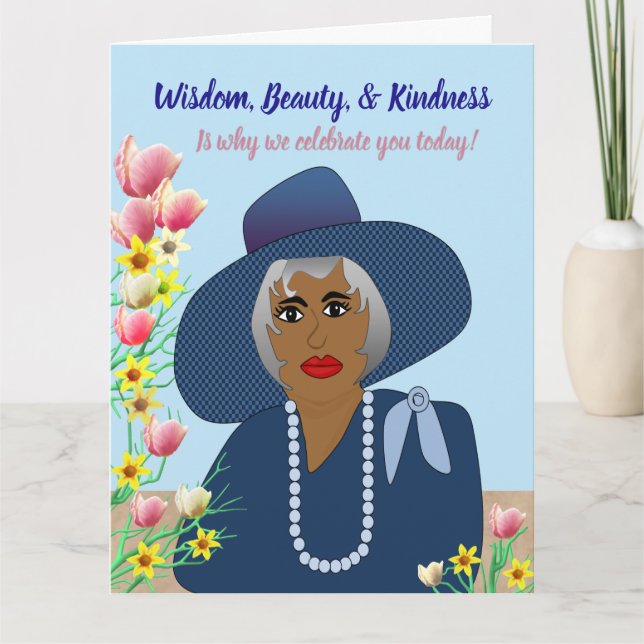 Wisdom, Beauty, & Kindness Mother Birthday Karte (Vorderseite)