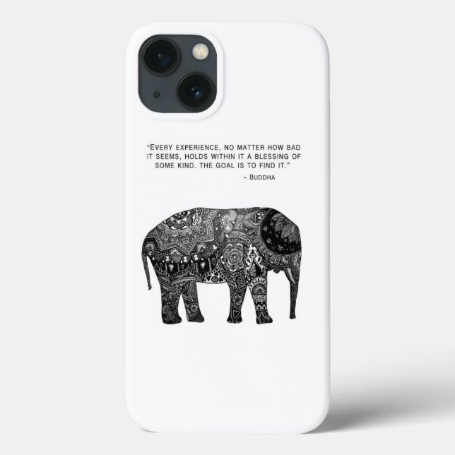 Wisdom Buddha Elephant Phone Case (Rückseite)