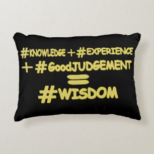 "WISDOM EQUATION" Niedliches Ausdrucksdesign. Jetz Dekokissen