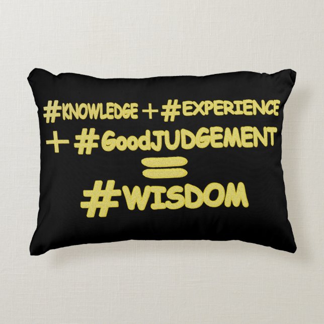 "WISDOM EQUATION" Niedliches Ausdrucksdesign. Jetz Dekokissen (Vorderseite)