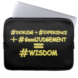 "WISDOM EQUATION" Niedliches Ausdrucksdesign. Jetz Laptopschutzhülle