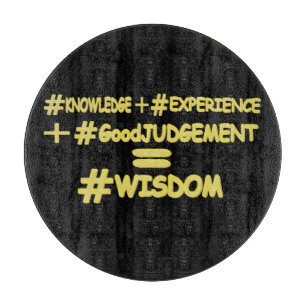 "WISDOM EQUATION" Niedliches Ausdrucksdesign. Jetz Schneidebrett