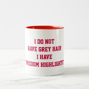 WISDOM HIGHLIGHTS KEINE GRAUHAARKAFFEE-TASSE ZWEIFARBIGE TASSE