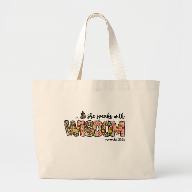 Wisdom totebag jumbo stoffbeutel (Vorne)