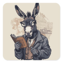  Wise Donkey — Sticker