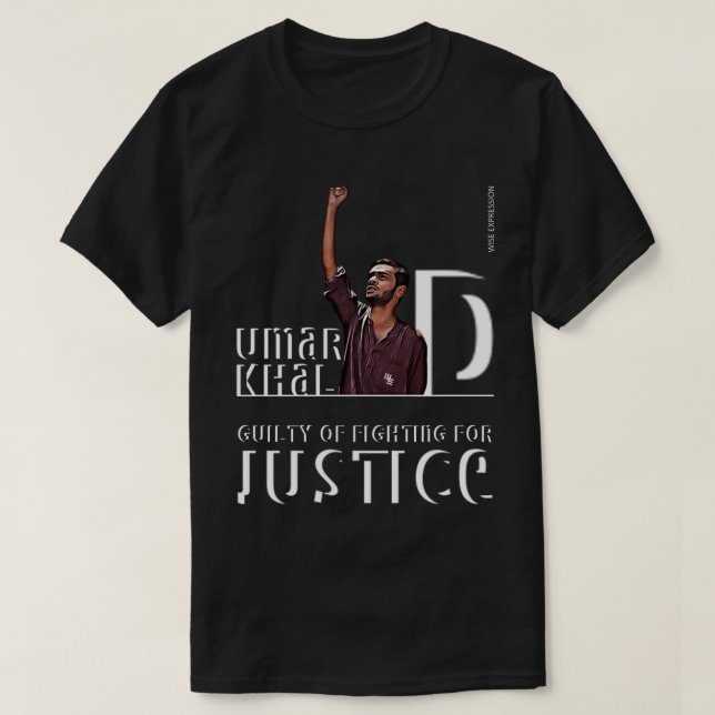 Wise Expression UMAR KHALID ist mein HERO T - Shir T-Shirt (Design vorne)