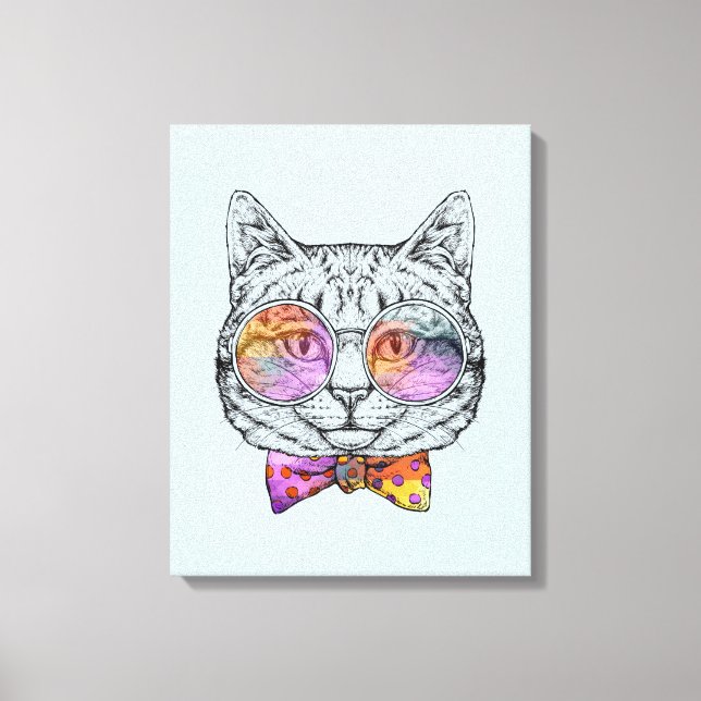 Wise Kitty Kat Leinwanddruck (Vorderseite)