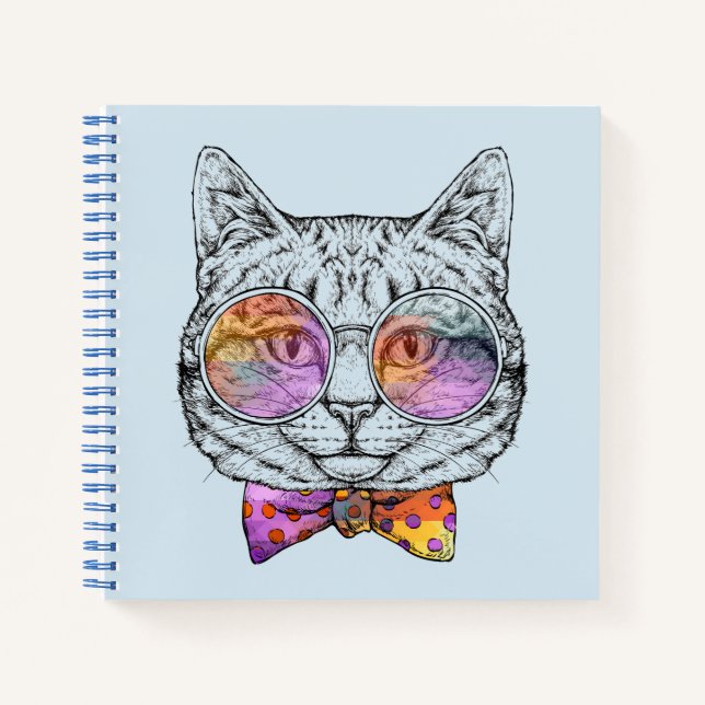 Wise Kitty Kat Notizbuch (Vorderseite)