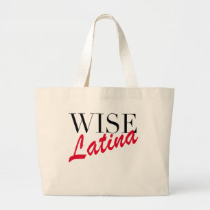 Wise Latina Jumbo Stoffbeutel