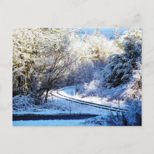Wise Man Winter - Coquille, Oregon Postkarte
