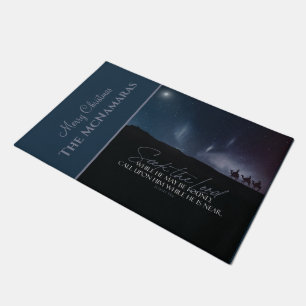 WISE MEN Krippe Weihnachten Personalisierten Fußmatte