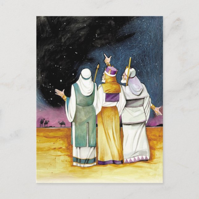 Wise Men postcard Postkarte (Vorderseite)