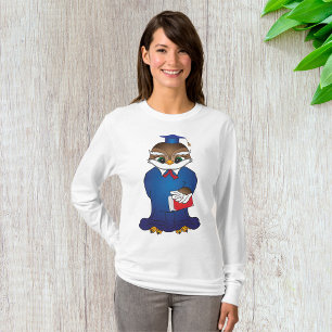 Wise Owl Abschluss Niedlich Scholar Bird T-Shirt