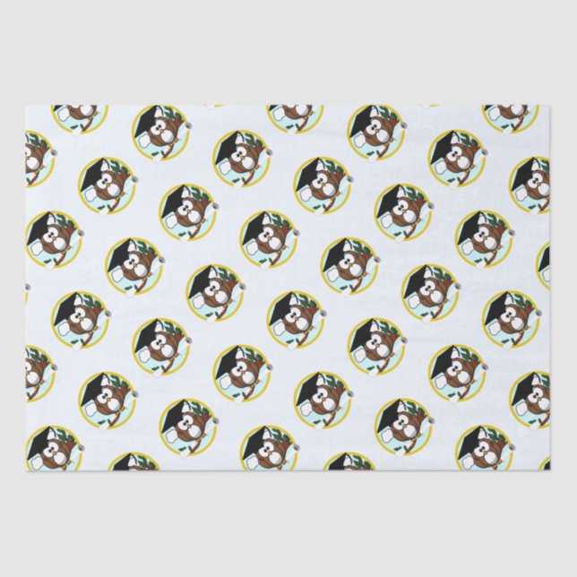 Wise Owl Abschluss Seidenpapier (Vorderseite)