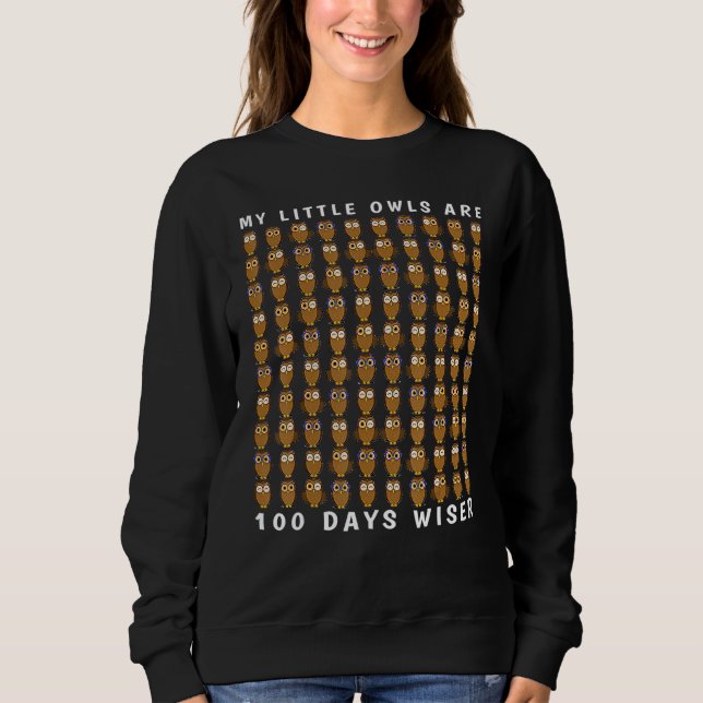 Wise Owl Bird 100 Days Of School Shirt Teacher Boy (Vorderseite)
