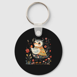 Wise Owl Guardian - Ostereier Schlüsselanhänger