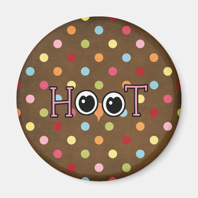 Wise Owl Hoot Magnet (Vorne)