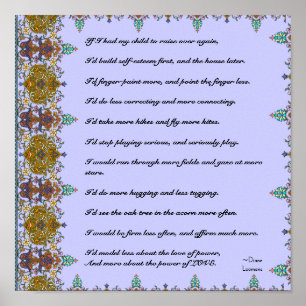 Wise Quote Wie man das Kinderplakat anhebt Poster