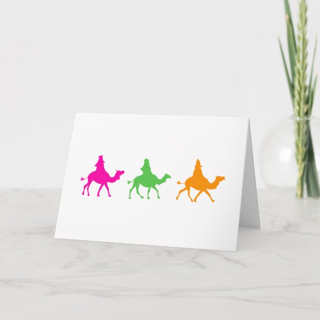 Wisemen Feiertagskarte (Vorderseite)