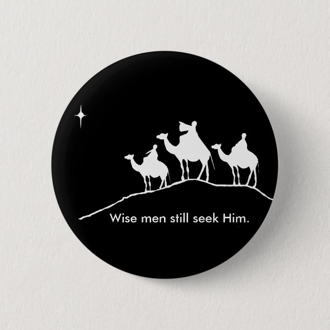 Wisemen Knopf Button (Vorderseite)