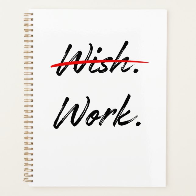 Wish Crossed Out - Arbeiten Inspiration Planer (Vorderseite)