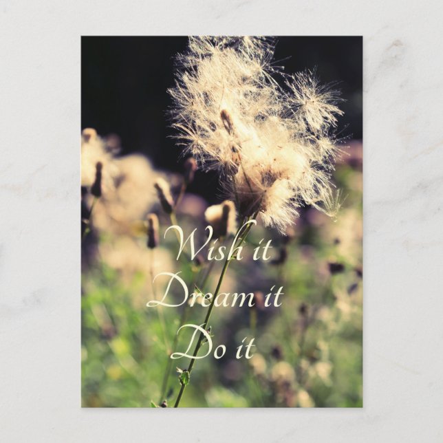 Wish Dream Do Postkarte (Vorderseite)