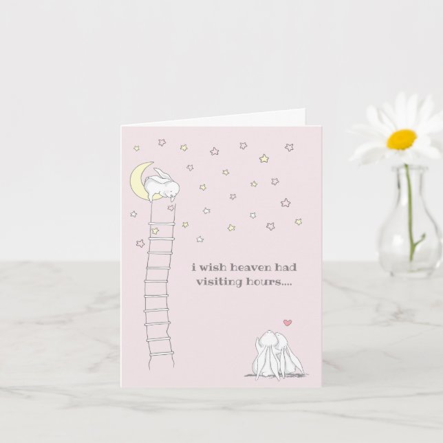 Wish Heaven hatte Besuchszeiten Kinderverlust Beil Karte (Kleine Pflanze)