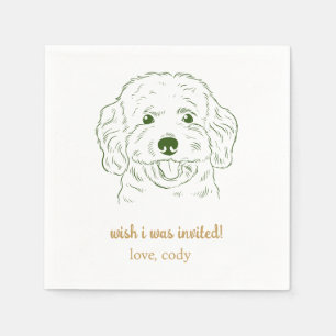 Wish I was lud Pet Wedding Napkins Serviette