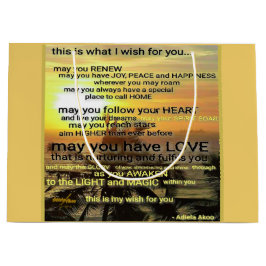 Wish Large Gift Bag von Adiela Akoo Große Geschenktüte